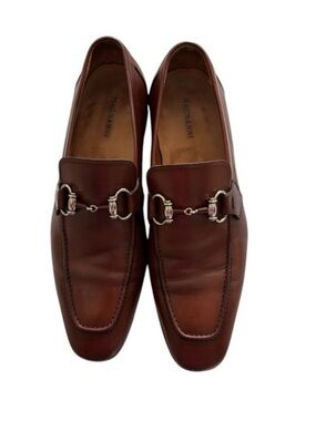 Magnanni Brown Leather Horsebit Loafers 8M
